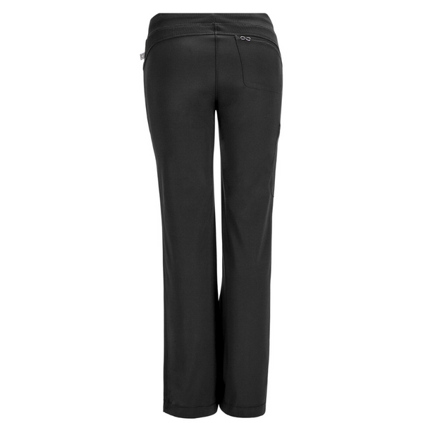 Women's Infinity Drawstring Scrub Pant (Petite Length) in Black