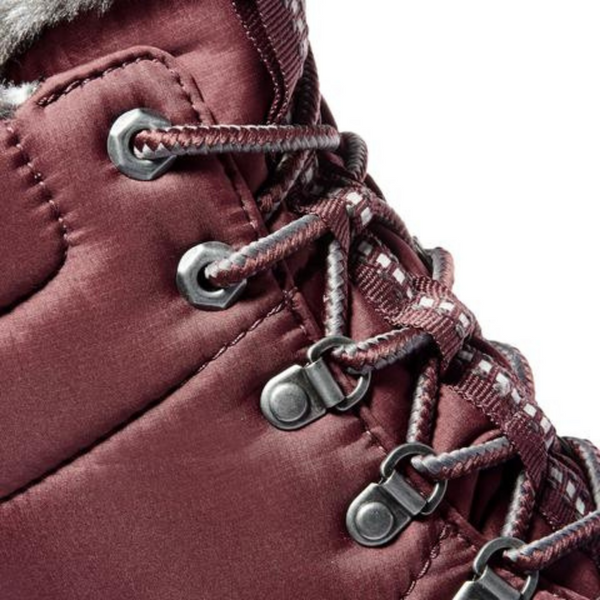 Women's TIMBERLAND Premium 6-inch Puffer Winter Boot in Burgundy