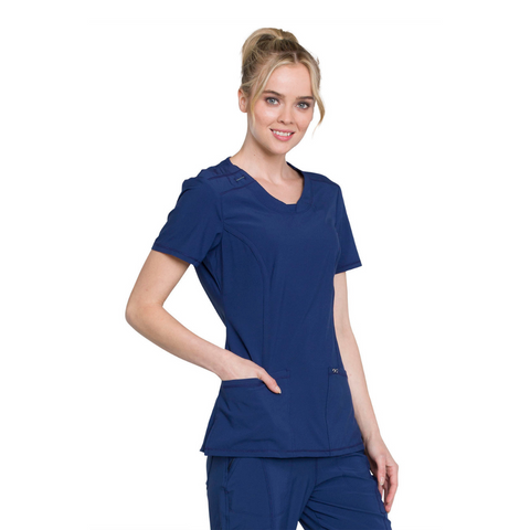 Women's Infinity Scrub Top in Navy