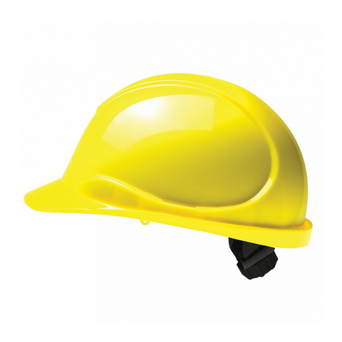The Wave HiViz Yellow Hard Hat: CSA Type 2, Class E, Ratchet Suspension