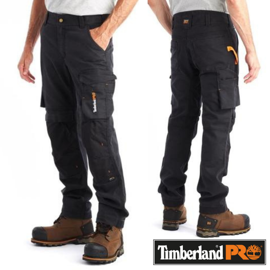 Men's Ironhide Knee-Pad Work Pants in Black by Timberland