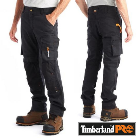 Men's Ironhide Knee-Pad Work Pants in Black by Timberland PRO