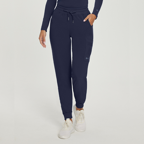 Women's Athletic Jogger Scrub Pant in Navy by White Cross (Regular Length)