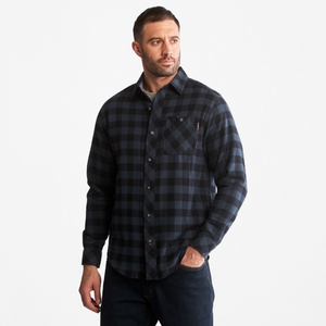 Men's Buffalo/Check Navy Woodfort Flannel by TimberlandPRO