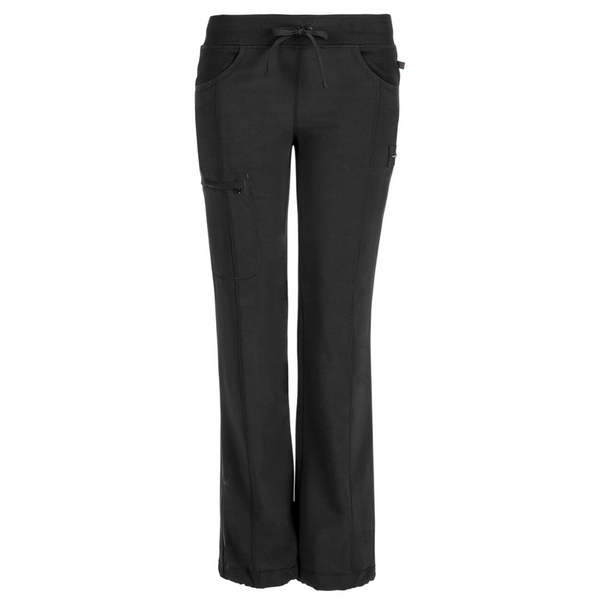 Women's Infinity Drawstring Scrub Pant (Regular Length) in Black
