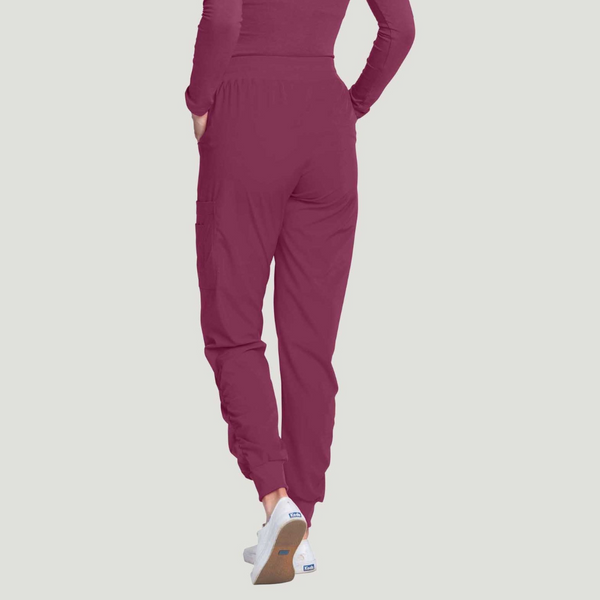 Women's Athletic Jogger Scrub Pant in Raspberry by White Cross (Regular Length)