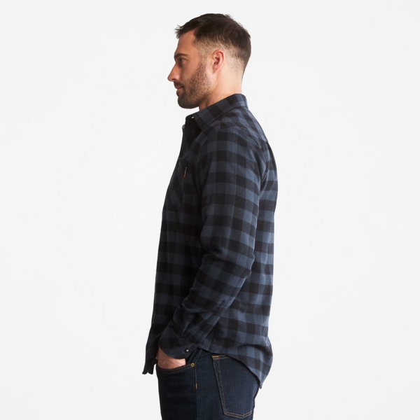 Men's Buffalo/Check Navy Woodfort Flannel by TimberlandPRO