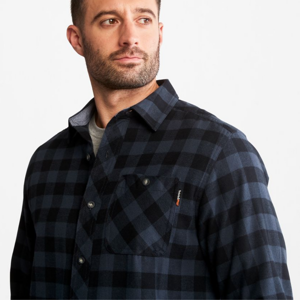 Men's Buffalo/Check Navy Woodfort Flannel by TimberlandPRO