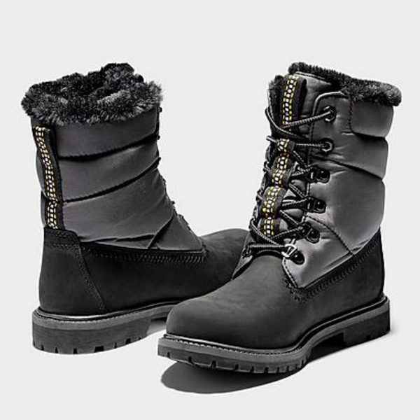 Women's TIMBERLAND Premium 6-inch Puffer Winter Boot in Black