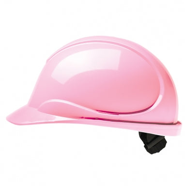 The Wave Pink Hard Hat: CSA Type 2, Class E, Ratchet Suspension
