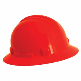 The Wave Wide Brim Orange Hard Hat: CSA Type 2, Class E, Ratchet Suspension